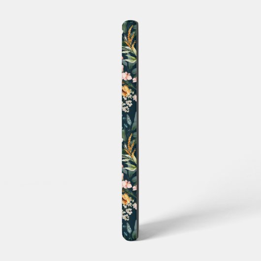 Donkerblauw  stijlventilator samsung galaxy hoesje (Linkerkant)