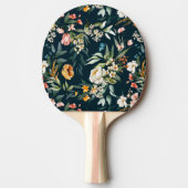 Donkerblauw  stijlventilator tafeltennisbatje (Voorkant)