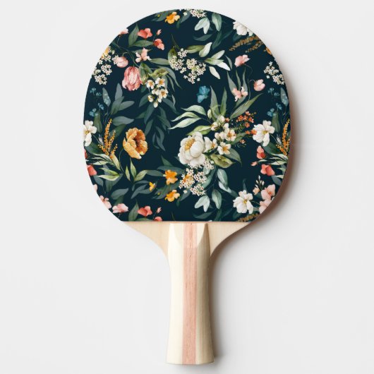 Donkerblauw  stijlventilator tafeltennisbatje (Voorkant)