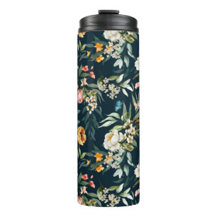 Donkerblauw  stijlventilator thermosbeker