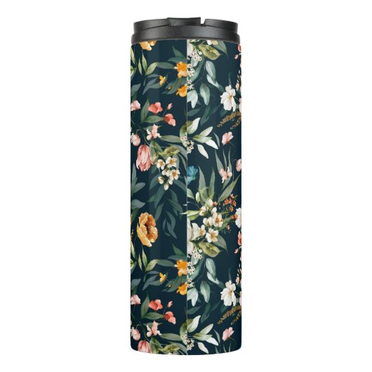 Donkerblauw  stijlventilator thermosbeker (Achterkant)