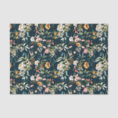 Donkerblauw  stijlventilator tissuepapier (Voorkant)