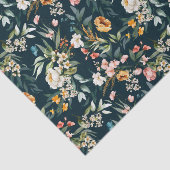 Donkerblauw  stijlventilator tissuepapier (Detail)