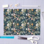 Donkerblauw  stijlventilator tissuepapier (Craft)