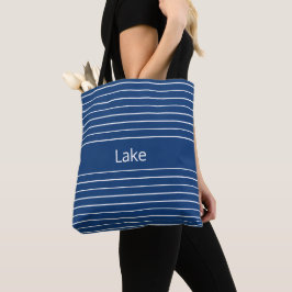 Donkerblauw Stijlvol Tote Bag