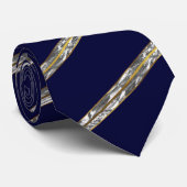 Donkerblauw Stropdas (Opgerold)