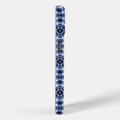 Donkerblauw stropdas kleurstofpatroon Case-Mate iPhone case (Achterkant / Rechts)