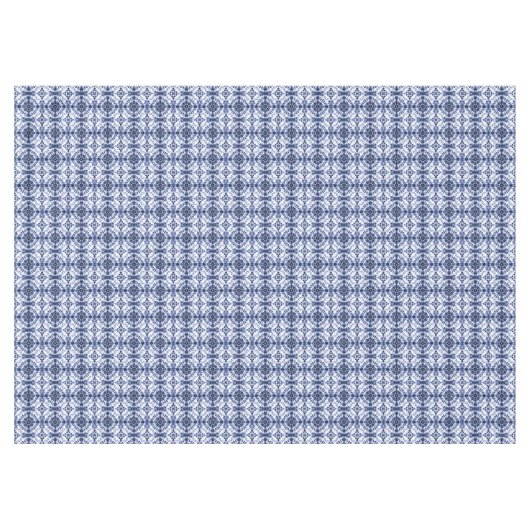 Donkerblauw stropdas kleurstofpatroon tafelkleed (Voorkant (Horizontaal))