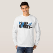 Donkerblauw - Surf Munkey billboard ontwerp #2 T-shirt (Voorkant volledig)