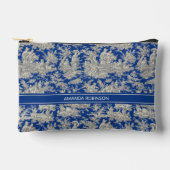 donkerblauw Toile de Jouy bedrukt Etui (Voorkant)