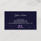 Donkerblauw universum Visitekaartje (Achterkant)