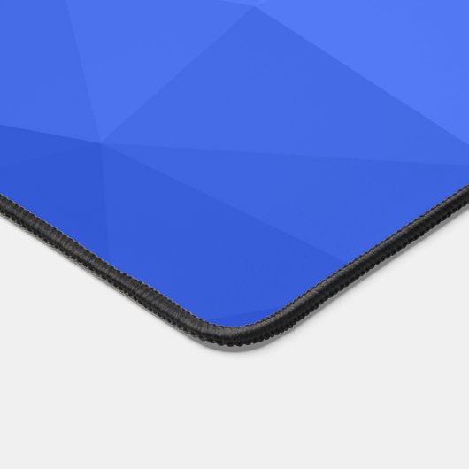 Donkerblauw verloop geometrisch maaspatroon bureaumat (Hoek)