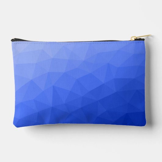 Donkerblauw verloop geometrisch maaspatroon etui (Achterkant)