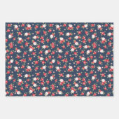 Donkerblauw Verpakkend Document Vlak Blad 3 stukke Inpakpapier Vel (Voorkant 2)