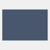 Donkerblauw Verpakkend Document Vlak Blad 3 stukke Inpakpapier Vel (Voorkant)