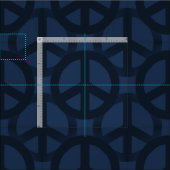 Donkerblauw vredesteken stof (Delen)