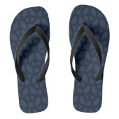 Donkerblauw vredesteken teenslippers (Voetbed)