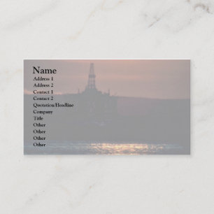 Donkerblauw wazig water visitekaartje