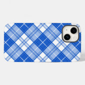 Donkerblauw wit trilpatroon yxm0uat9 diagonaal Case-Mate iPhone case (Achterkant (horizontaal))