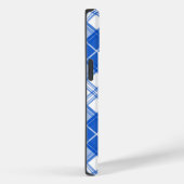 Donkerblauw wit trilpatroon yxm0uat9 diagonaal Case-Mate iPhone case (Achterkant / Rechts)