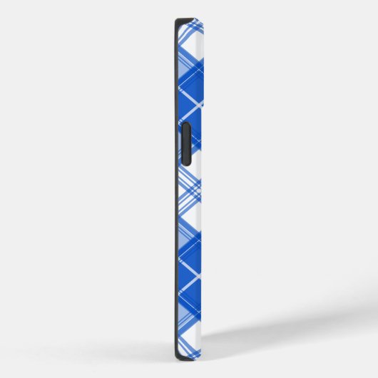 Donkerblauw wit trilpatroon yxm0uat9 diagonaal Case-Mate iPhone case (Achterkant / Rechts)