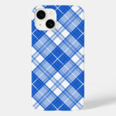 Donkerblauw wit trilpatroon yxm0uat9 diagonaal Case-Mate iPhone case (Achterkant)