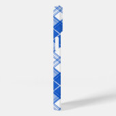 Donkerblauw wit trilpatroon yxm0uat9 diagonaal Case-Mate iPhone case (Achterkant / Rechts)