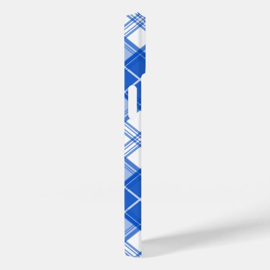 Donkerblauw wit trilpatroon yxm0uat9 diagonaal Case-Mate iPhone case (Achterkant / Rechts)