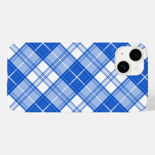 Donkerblauw wit trilpatroon yxm0uat9 diagonaal Case-Mate iPhone case (Achterkant (horizontaal))