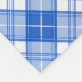 Donkerblauw wit trilpatroon yxm0uat9 diagonaal fleece deken (Hoek)