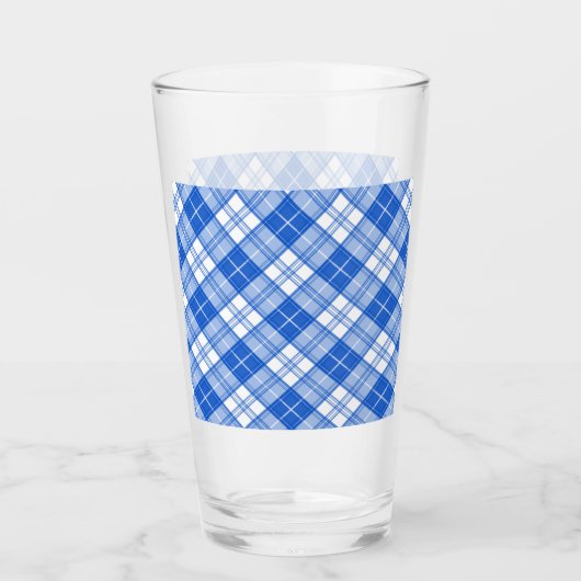 Donkerblauw wit trilpatroon yxm0uat9 diagonaal glas (Voorkant)