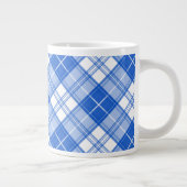 Donkerblauw wit trilpatroon yxm0uat9 diagonaal grote koffiekop (Rechts)