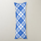 Donkerblauw wit trilpatroon yxm0uat9 diagonaal lichaamskussen (Achterkant (Verticaal))