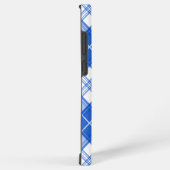 Donkerblauw wit trilpatroon yxm0uat9 diagonaal samsung galaxy hoesje (Rechterkant)