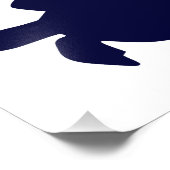 Donkerblauw Zee Horizontaal B Foto Afdruk (Hoek)