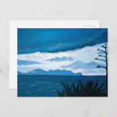 Donkerblauw zee na zonsondergang | Middellandse-Ze Briefkaart (Voorkant / Achterkant)