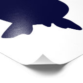 Donkerblauw Zee - Verticaal B Foto Afdruk (Hoek)