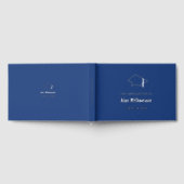 Donkerblauw Zilver Echte Folie Afstuderen Guest Bo Gastenboek (Volledig)