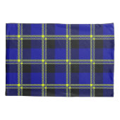 Donkerblauw, zwart en geel kussensloop (Achterkant-Links)