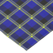 Donkerblauw, zwart en geel tafelkleed (Gekanteld)