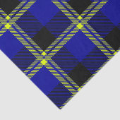 Donkerblauw, zwart en geel tissuepapier (Detail)