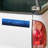 Donkerblauw Zwart Modern Minimalist Plain Bumpersticker (Op Truck)