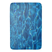 Donkerblauw Zwembad Water Badmat (Voorkant Verticaal)