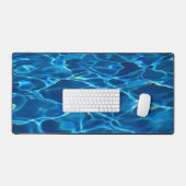 Donkerblauw Zwembad Water Bureaumat (Keyboard & Muis)