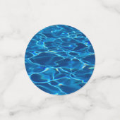 Donkerblauw Zwembad Water Confetti (Kleine voorkant)