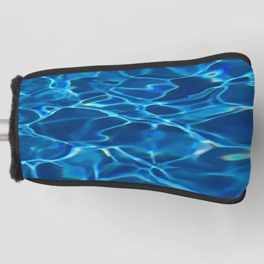 Donkerblauw Zwembad Water Golfheadcover (Voorkant)