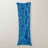 Donkerblauw Zwembad Water Lichaamskussen (Voorkant Verticaal)