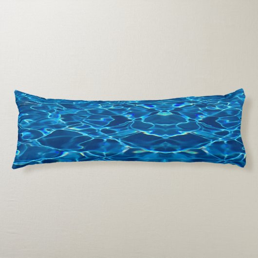Donkerblauw Zwembad Water Lichaamskussen (Voorkant)