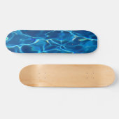 Donkerblauw Zwembad Water Persoonlijk Skateboard (Horizontaal)