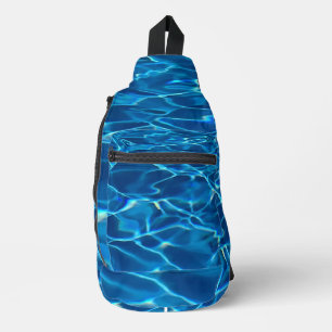 Donkerblauw Zwembad Water Sling Bag
